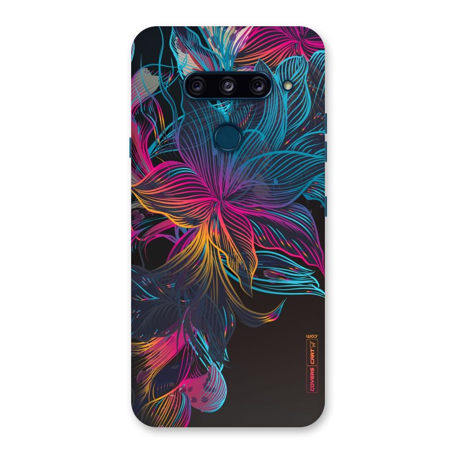 Multi-Colour Flowers Back Case for LG  V40 ThinQ