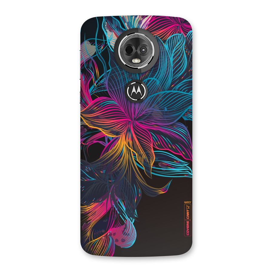 Multi-Colour Flowers Back Case for Moto E5 Plus