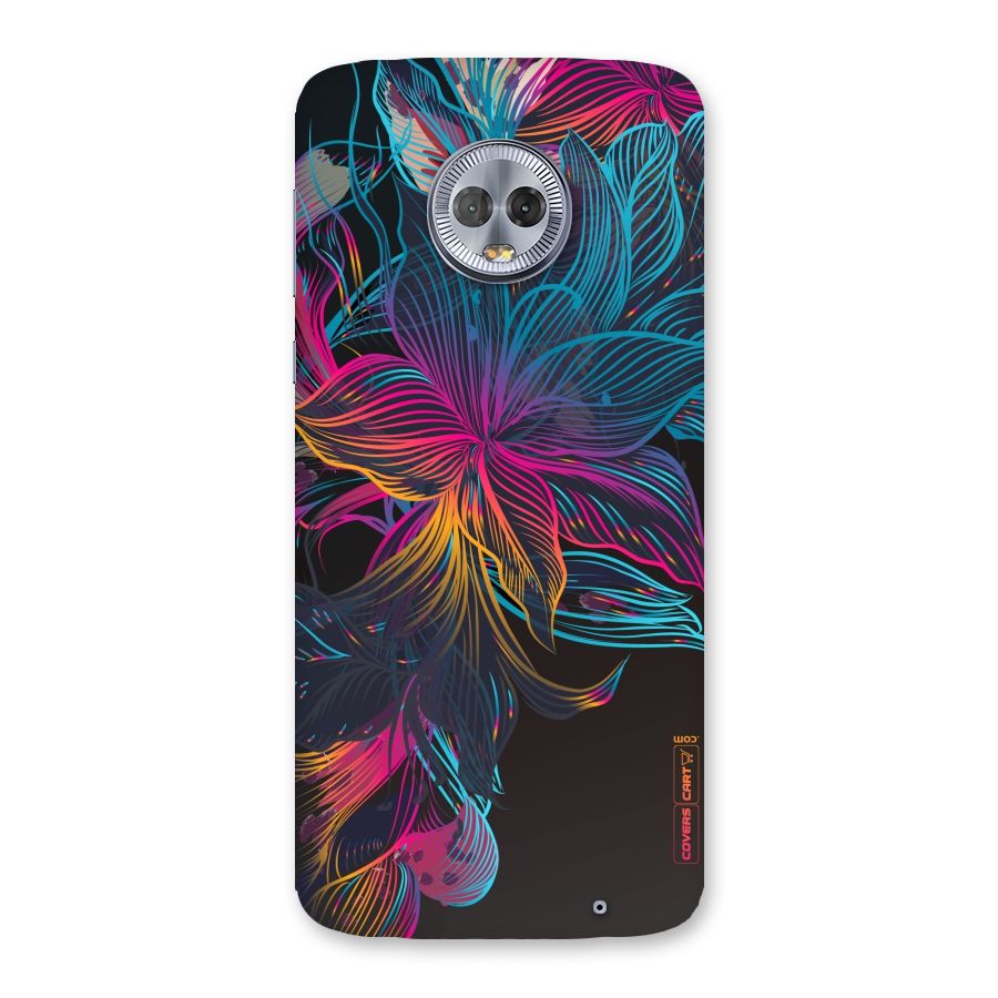 Multi-Colour Flowers Back Case for Moto G6 Plus
