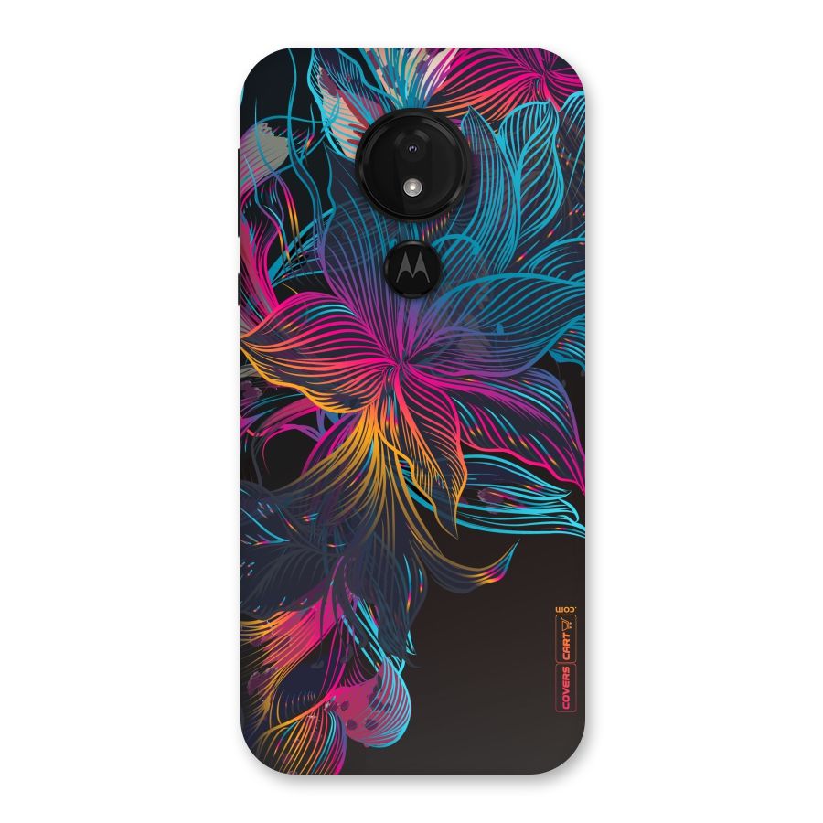 Multi-Colour Flowers Back Case for Moto G7 Power