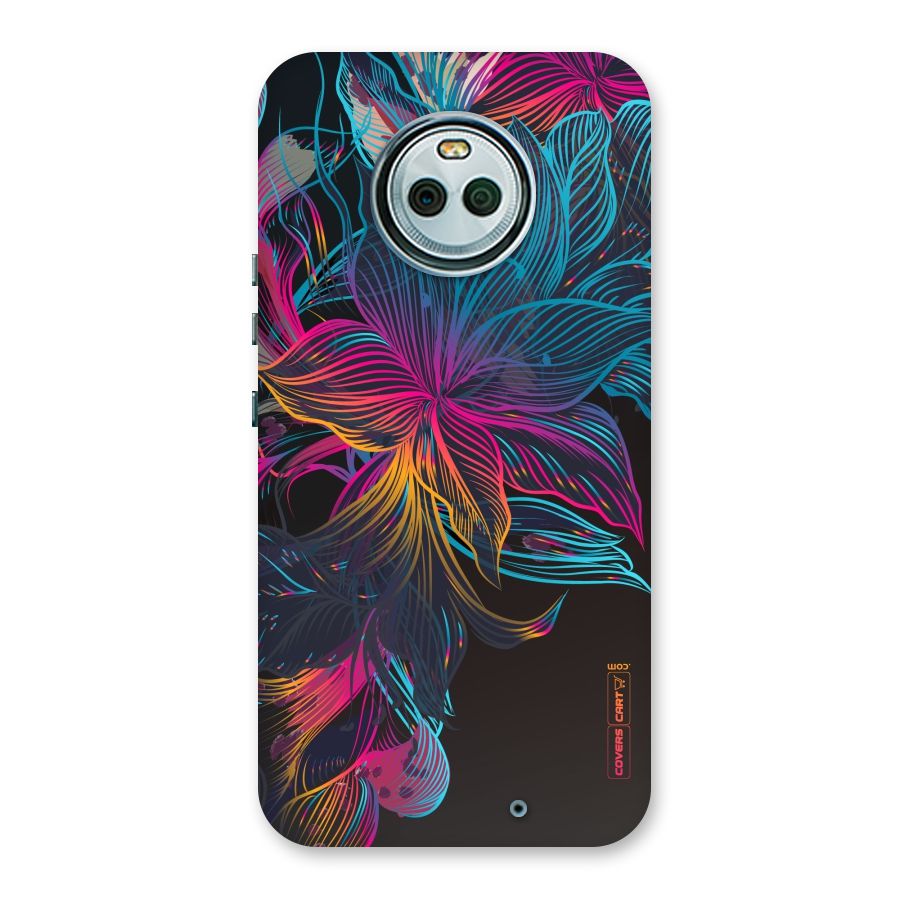 Multi-Colour Flowers Back Case for Moto X4