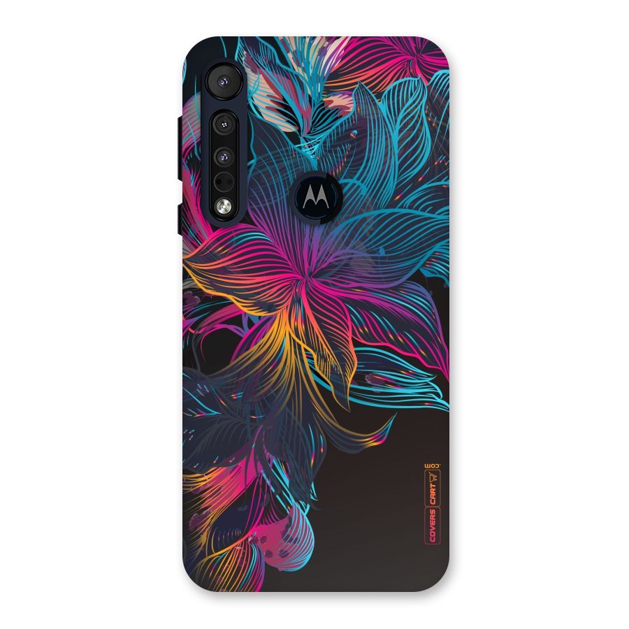 Multi-Colour Flowers Back Case for Motorola One Macro