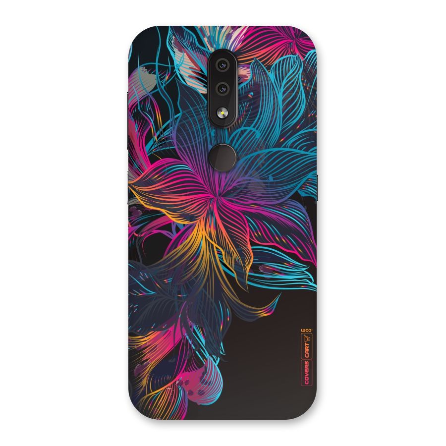 Multi-Colour Flowers Back Case for Nokia 4.2