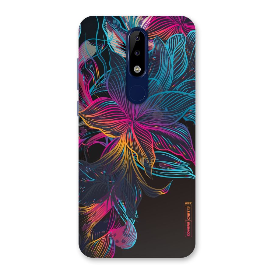 Multi-Colour Flowers Back Case for Nokia 5.1 Plus