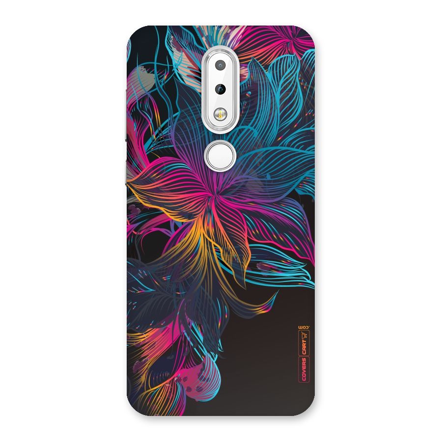 Multi-Colour Flowers Back Case for Nokia 6.1 Plus