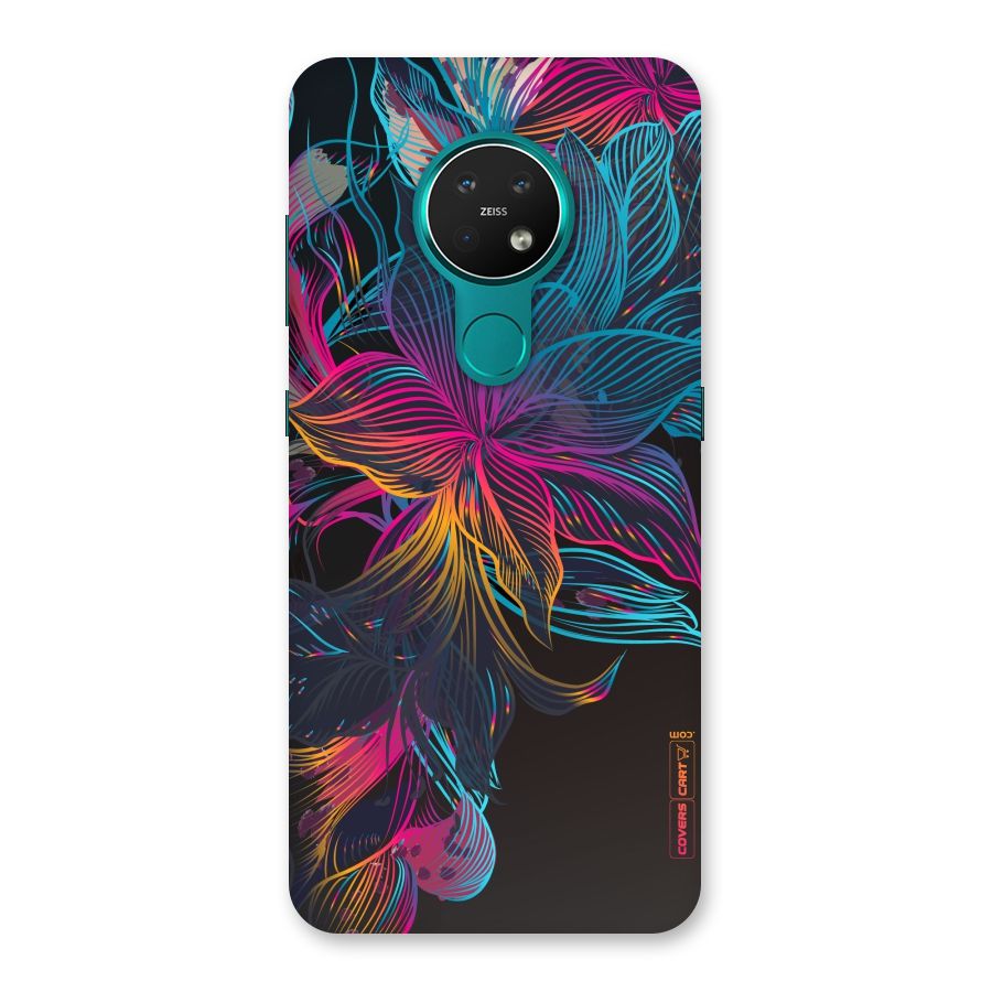 Multi-Colour Flowers Back Case for Nokia 7.2