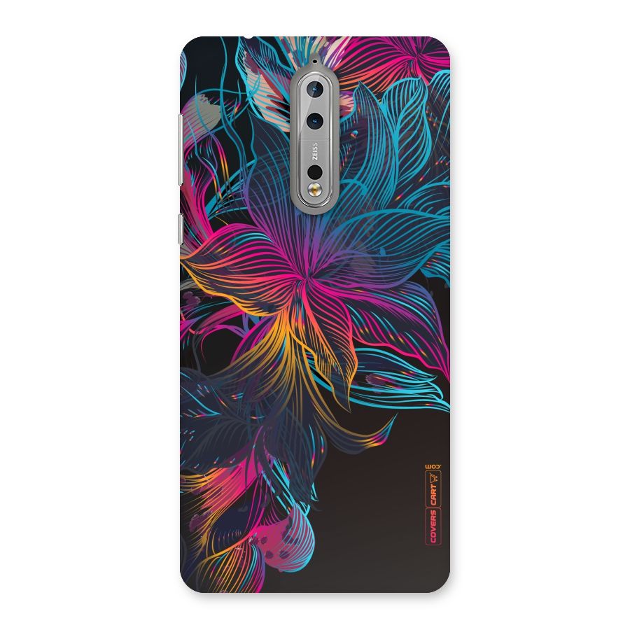 Multi-Colour Flowers Back Case for Nokia 8