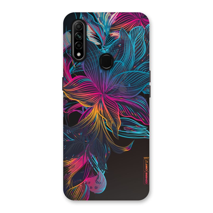 Multi-Colour Flowers Back Case for Oppo A31