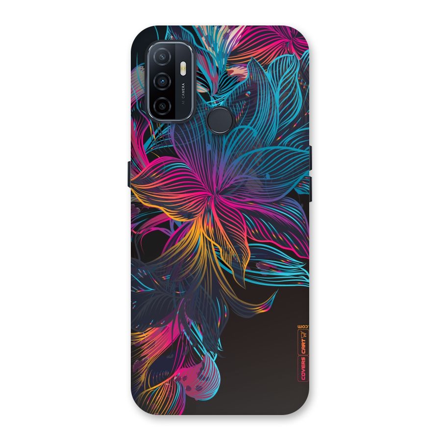 Multi-Colour Flowers Back Case for Oppo A32