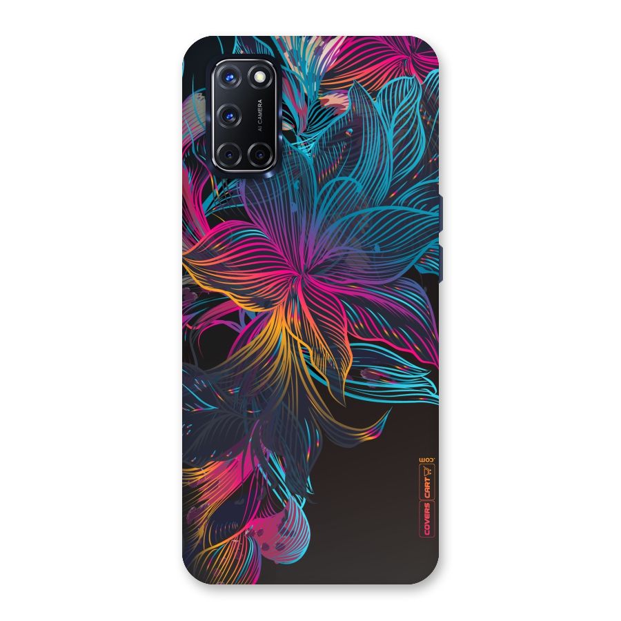 Multi-Colour Flowers Back Case for Oppo A52