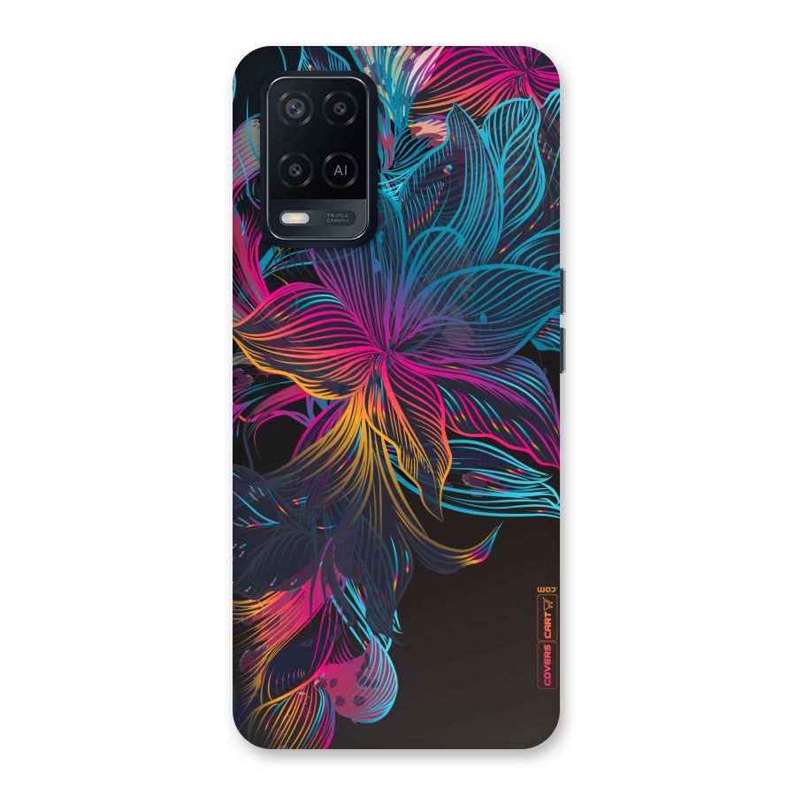 Multi-Colour Flowers Back Case for Oppo A54