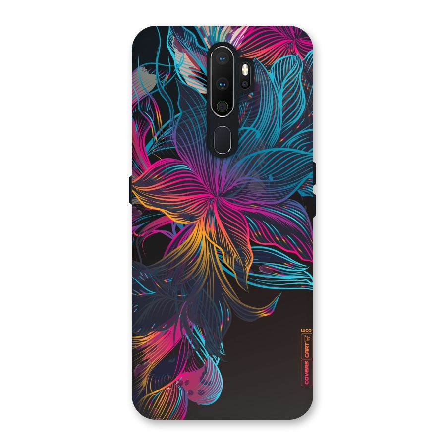Multi-Colour Flowers Back Case for Oppo A5 (2020)