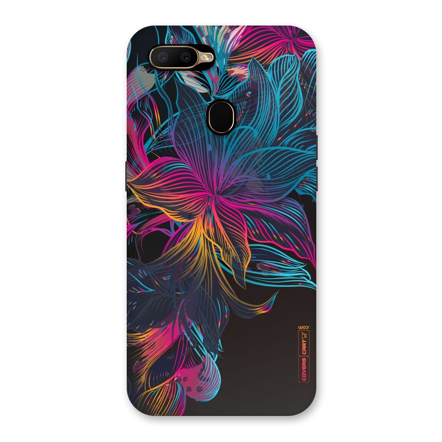Multi-Colour Flowers Back Case for Oppo A5s