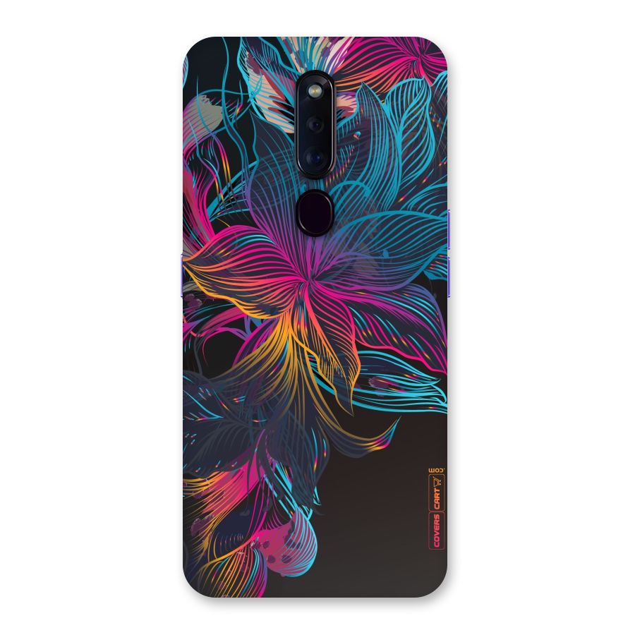 Multi-Colour Flowers Back Case for Oppo F11 Pro