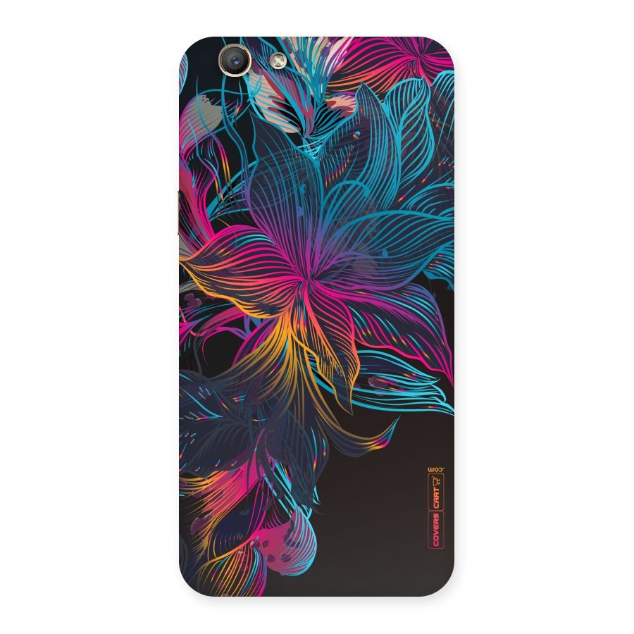 Multi-Colour Flowers Back Case for Oppo F1s