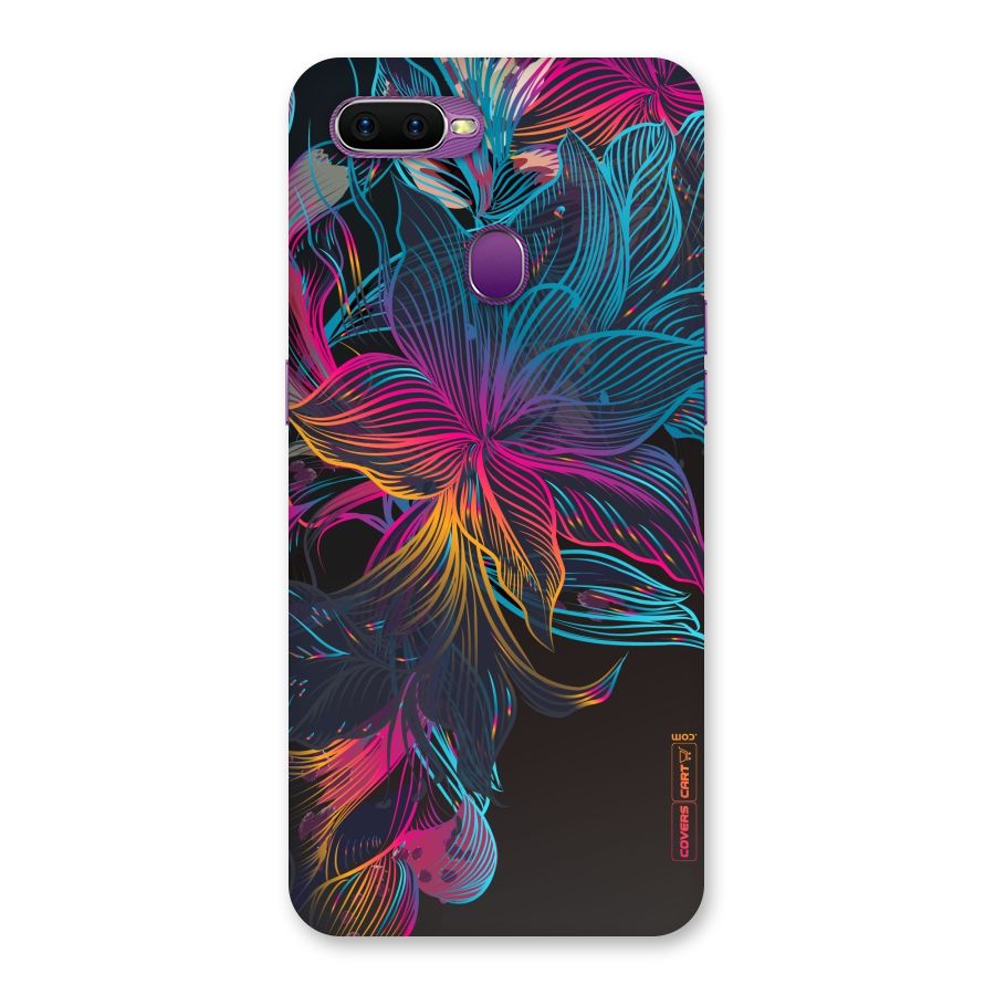 Multi-Colour Flowers Back Case for Oppo F9