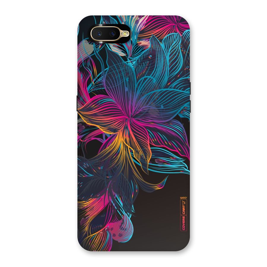 Multi-Colour Flowers Back Case for Oppo K1
