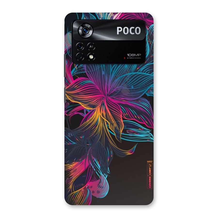 Multi-Colour Flowers Back Case for Poco X4 Pro 5G