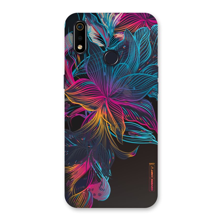 Multi-Colour Flowers Back Case for Realme 3i