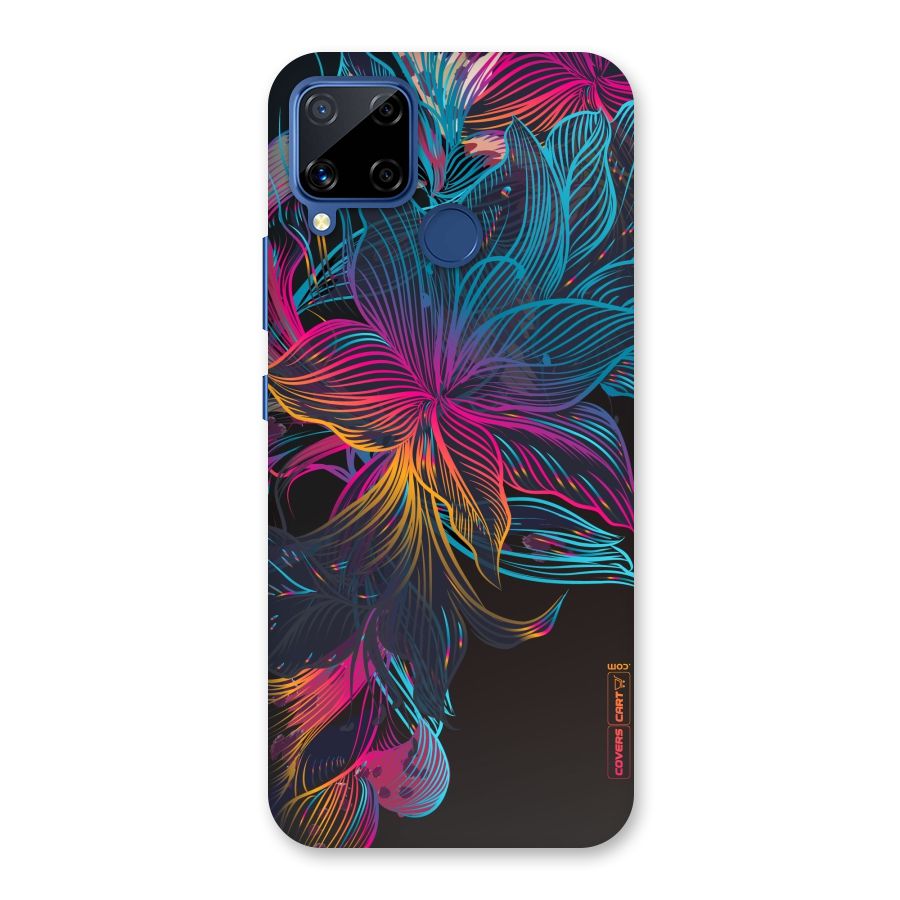 Multi-Colour Flowers Back Case for Realme C15