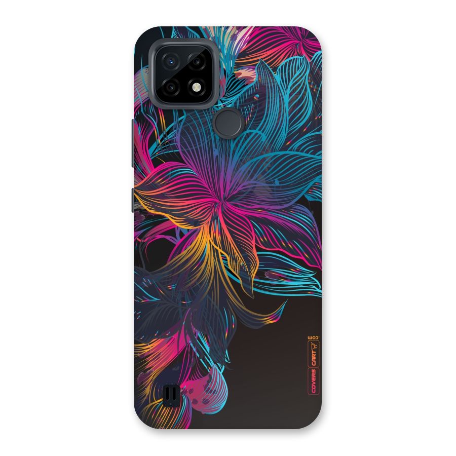 Multi-Colour Flowers Back Case for Realme C21