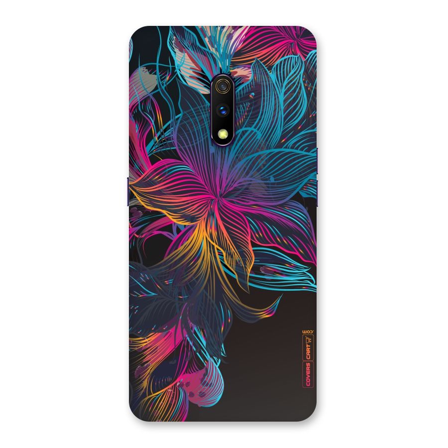 Multi-Colour Flowers Back Case for Realme X