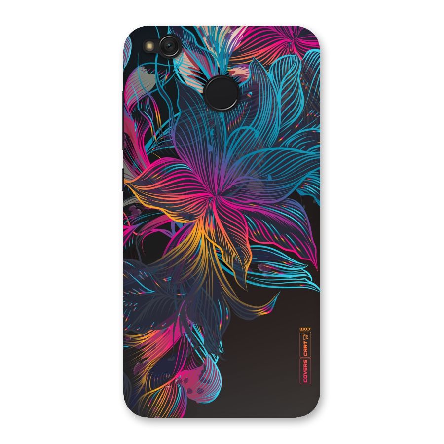 Multi-Colour Flowers Back Case for Redmi 4