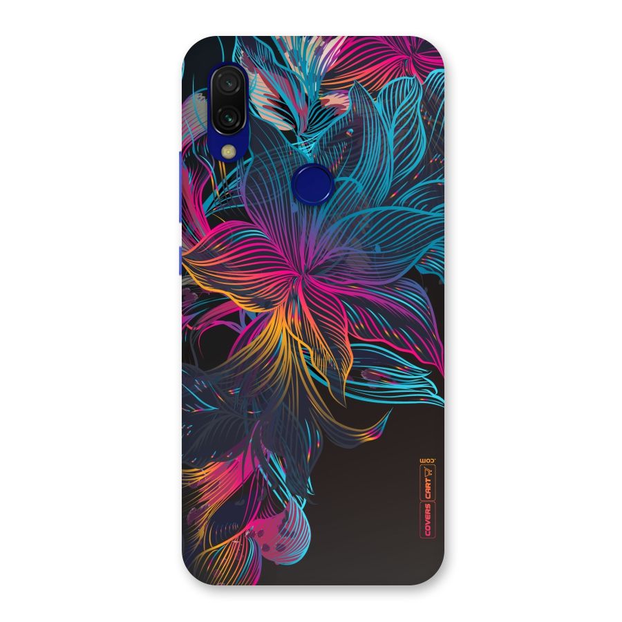 Multi-Colour Flowers Back Case for Redmi 7