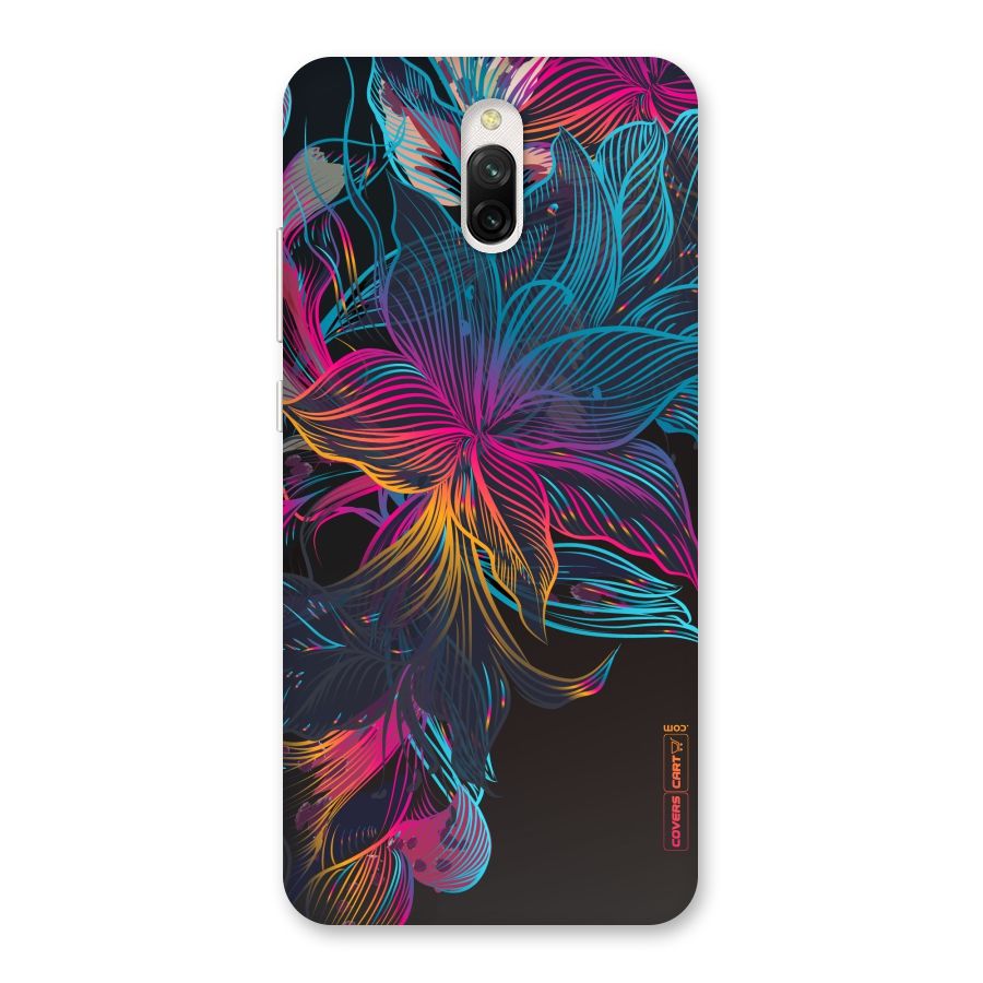 Multi-Colour Flowers Back Case for Redmi 8A Dual