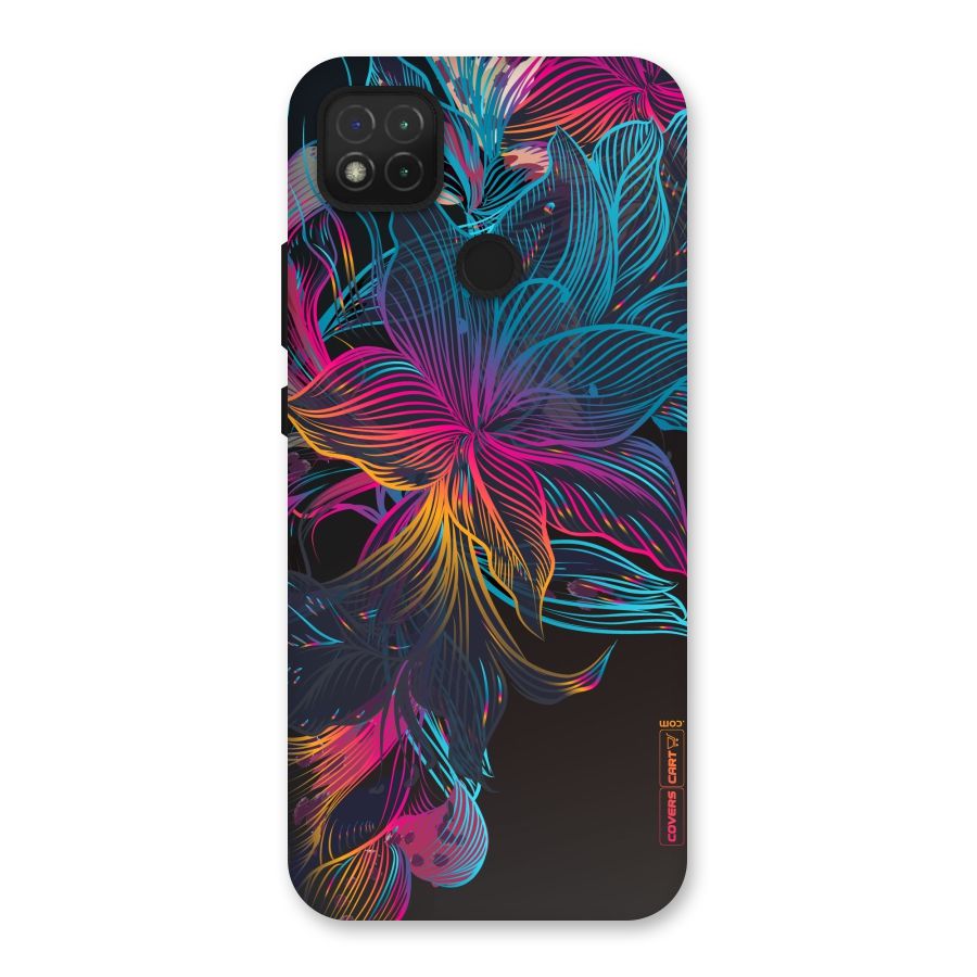 Multi-Colour Flowers Back Case for Redmi 9