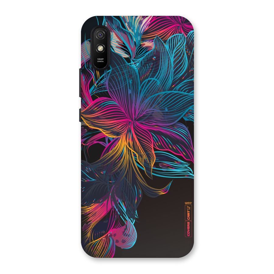 Multi-Colour Flowers Back Case for Redmi 9A