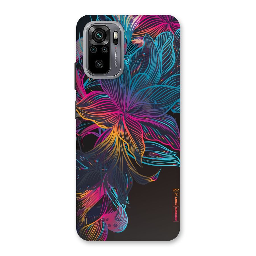 Multi-Colour Flowers Back Case for Redmi Note 10