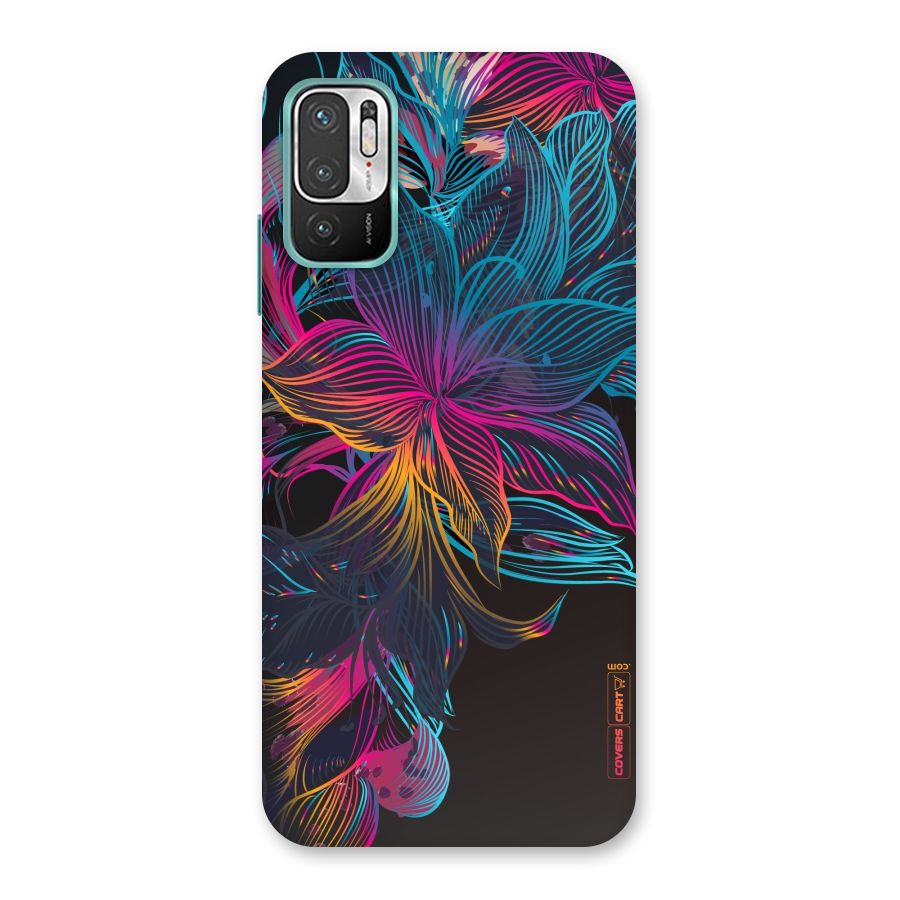 Multi-Colour Flowers Back Case for Redmi Note 10T 5G