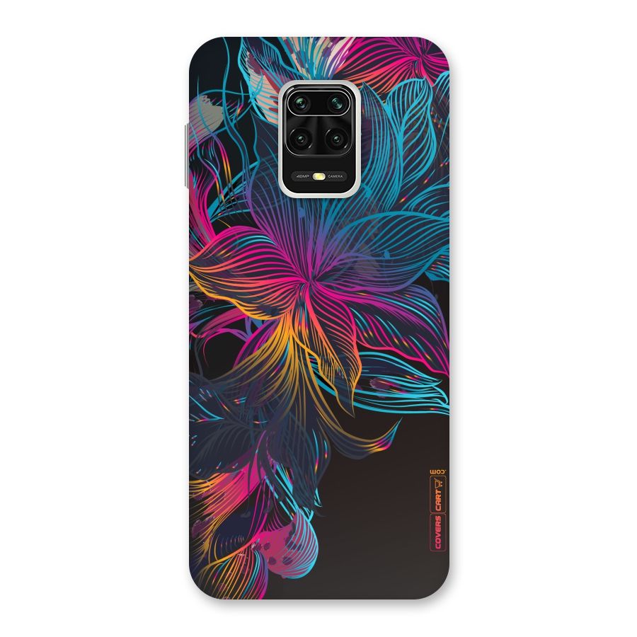 Multi-Colour Flowers Back Case for Redmi Note 9 Pro