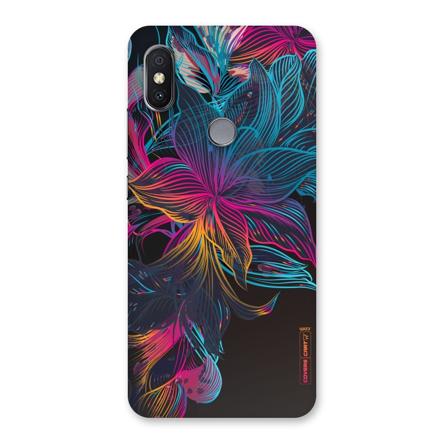 Multi-Colour Flowers Back Case for Redmi Y2