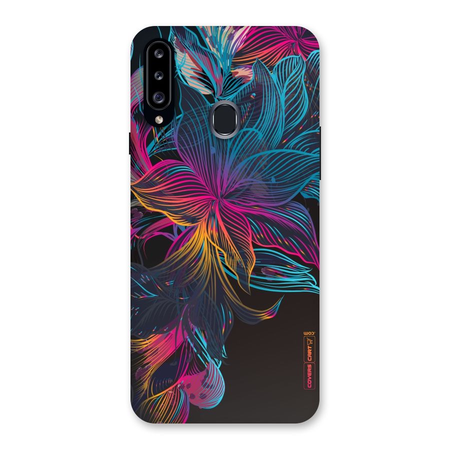 Multi-Colour Flowers Back Case for Samsung Galaxy A20s