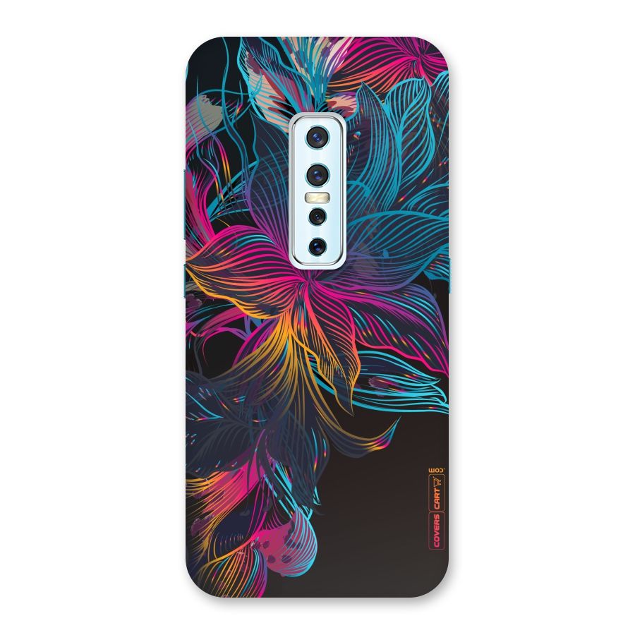 Multi-Colour Flowers Back Case for Vivo V17 Pro