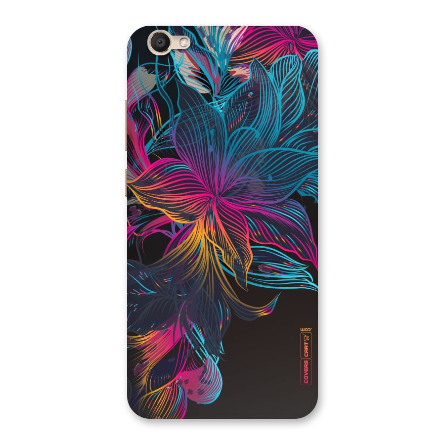 Multi-Colour Flowers Back Case for Vivo V5
