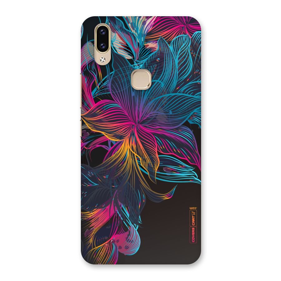 Multi-Colour Flowers Back Case for Vivo V9 Youth
