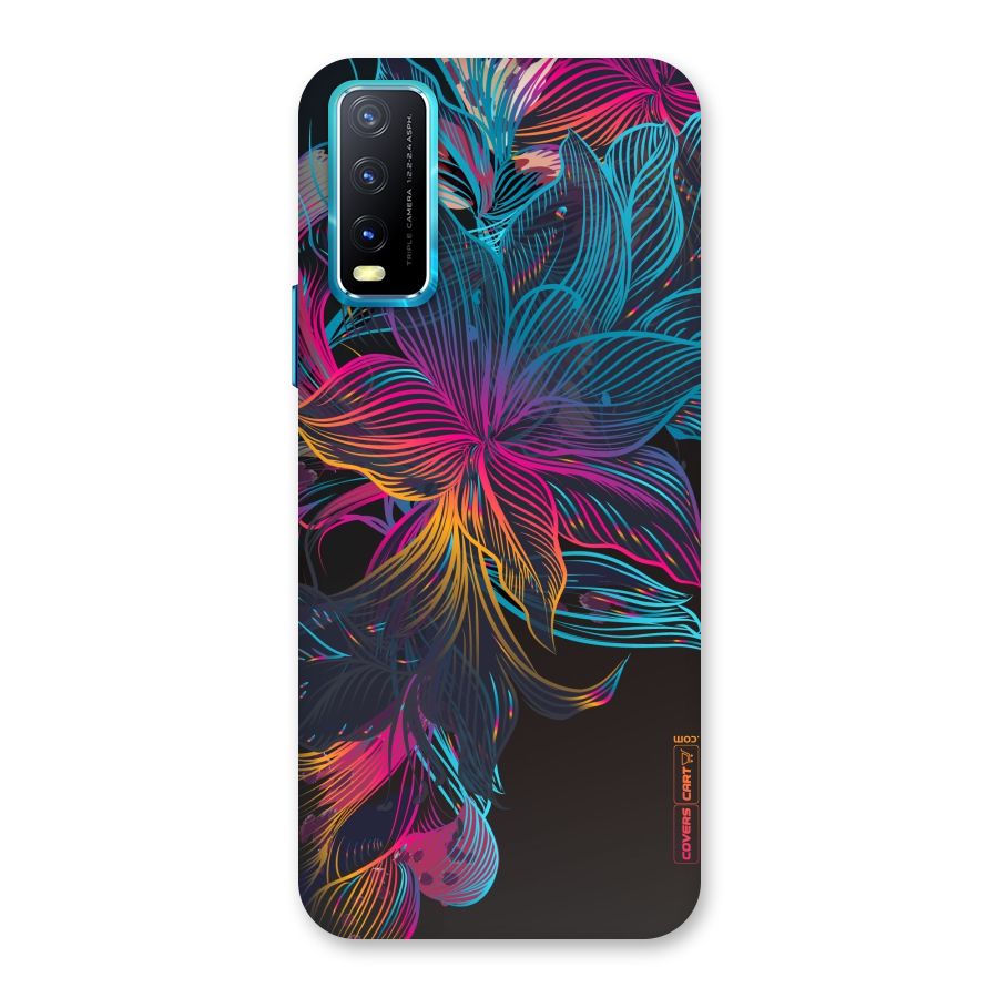 Multi-Colour Flowers Back Case for Vivo Y20G