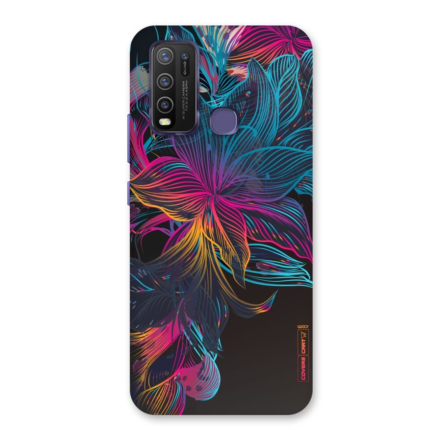 Multi-Colour Flowers Back Case for Vivo Y50