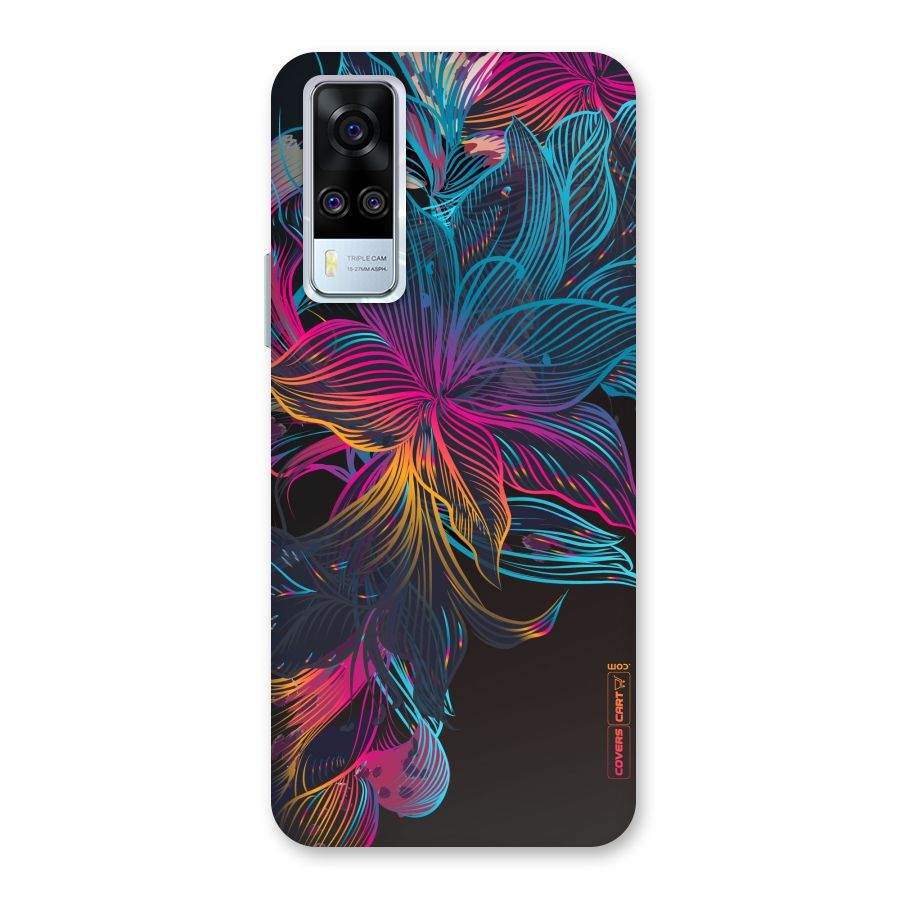 Multi-Colour Flowers Back Case for Vivo Y51A