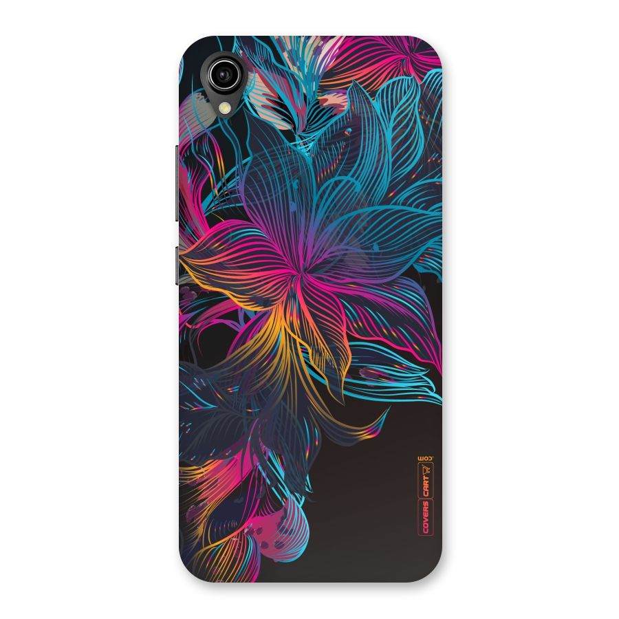 Multi-Colour Flowers Back Case for Vivo Y90