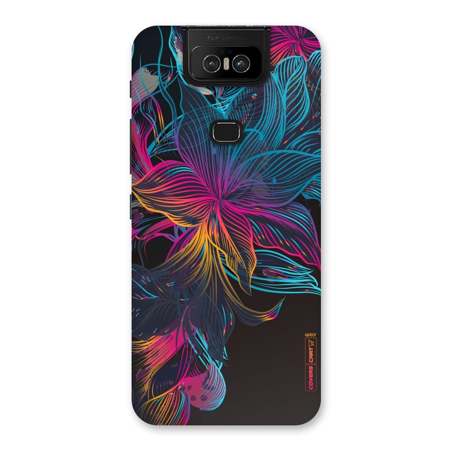 Multi-Colour Flowers Back Case for Zenfone 6z