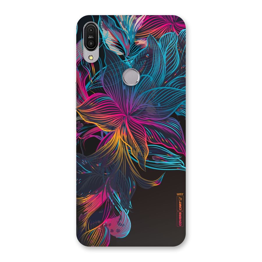 Multi-Colour Flowers Back Case for Zenfone Max Pro M1