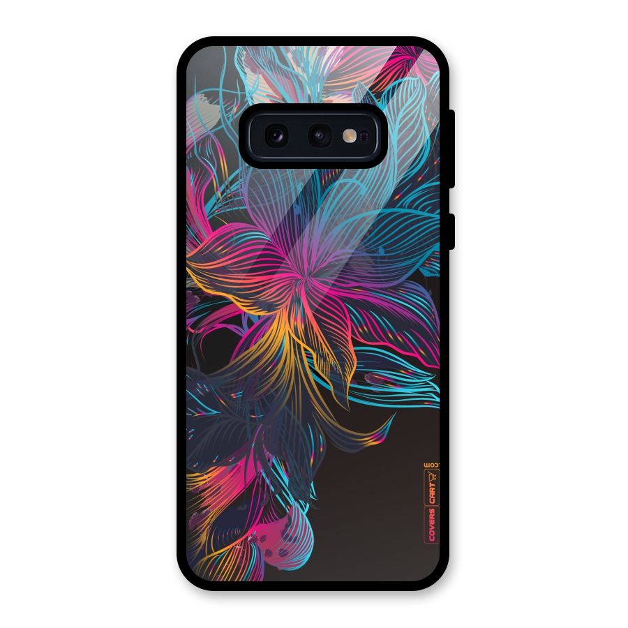 Multi-Colour Flowers Glass Back Case for Galaxy S10e