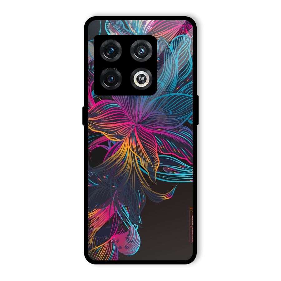 Multi-Colour Flowers Glass Back Case for OnePlus 10 Pro 5G