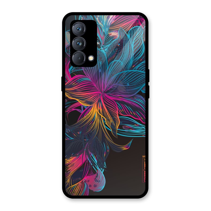 Multi-Colour Flowers Glass Back Case for Realme GT Master Edition