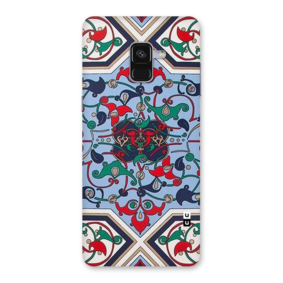 Multi Block Pattern Back Case for Galaxy A8 Plus