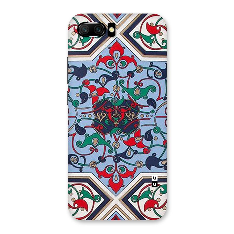 Multi Block Pattern Back Case for Honor 10